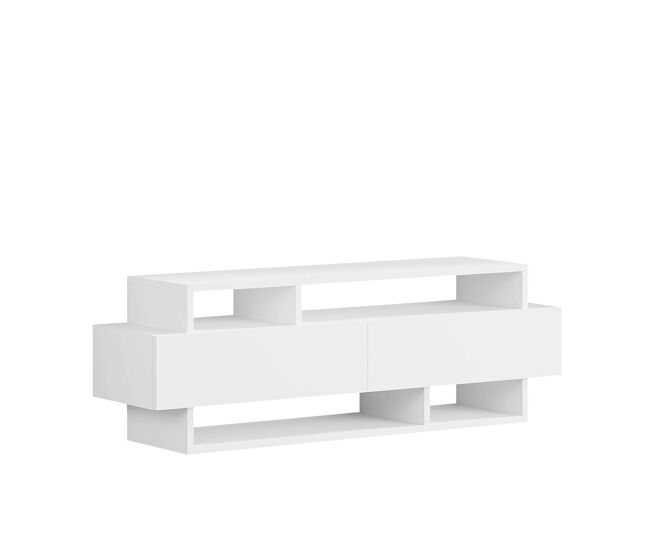 Mueble de TV Alexandra House Living Blanco 125 x 42 x 32 cm