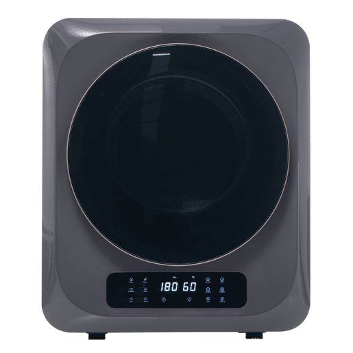 Máquinas de secar roupa 4kg evacuação de aço inoxidável com ecrã de LED,montagem em parede,energética G,cinza