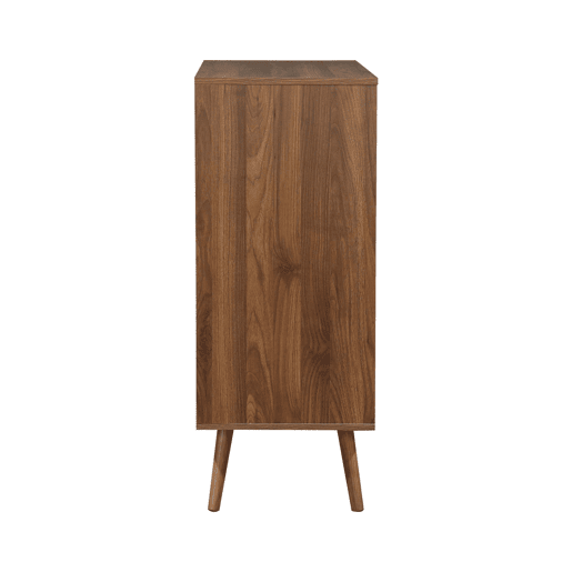 Cómoda em nogueira de 4 gavetas, Nepal, Decoração em madeira de nogueira, 80x40x99 cm