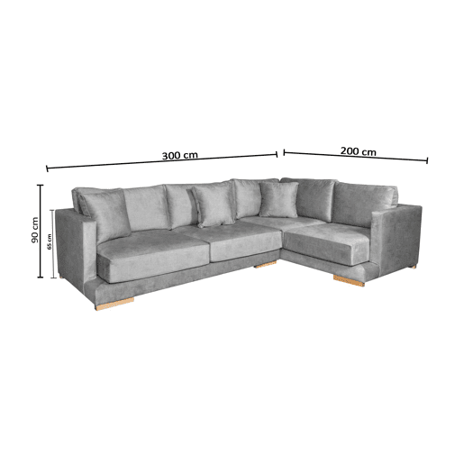 Sofá de canto Chaise Longue Ohio Sofá de canto Chaise Longue Ohio
