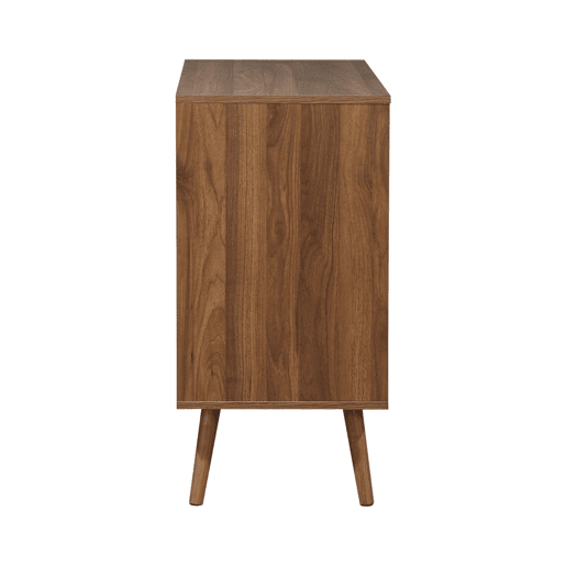 Cómoda em nogueira de 3 gavetas, Nepal, Decoração em madeira de nogueira, 80x40x80 cm