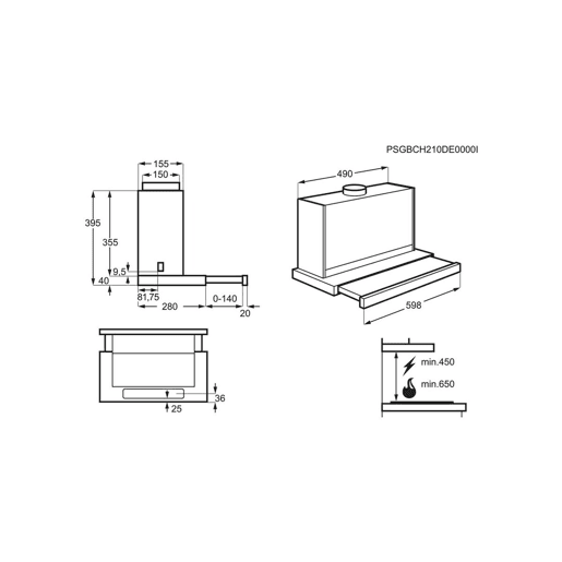 Extrator Convencional Electrolux LFP616X Cinzento Extrator Convencional Electrolux LFP616X Cinzento