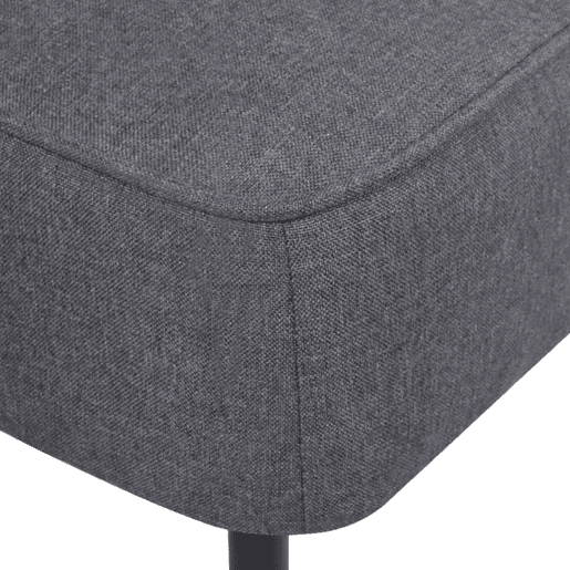 vidaXL Cadeira de cocktail tecido cinzento-escuro
