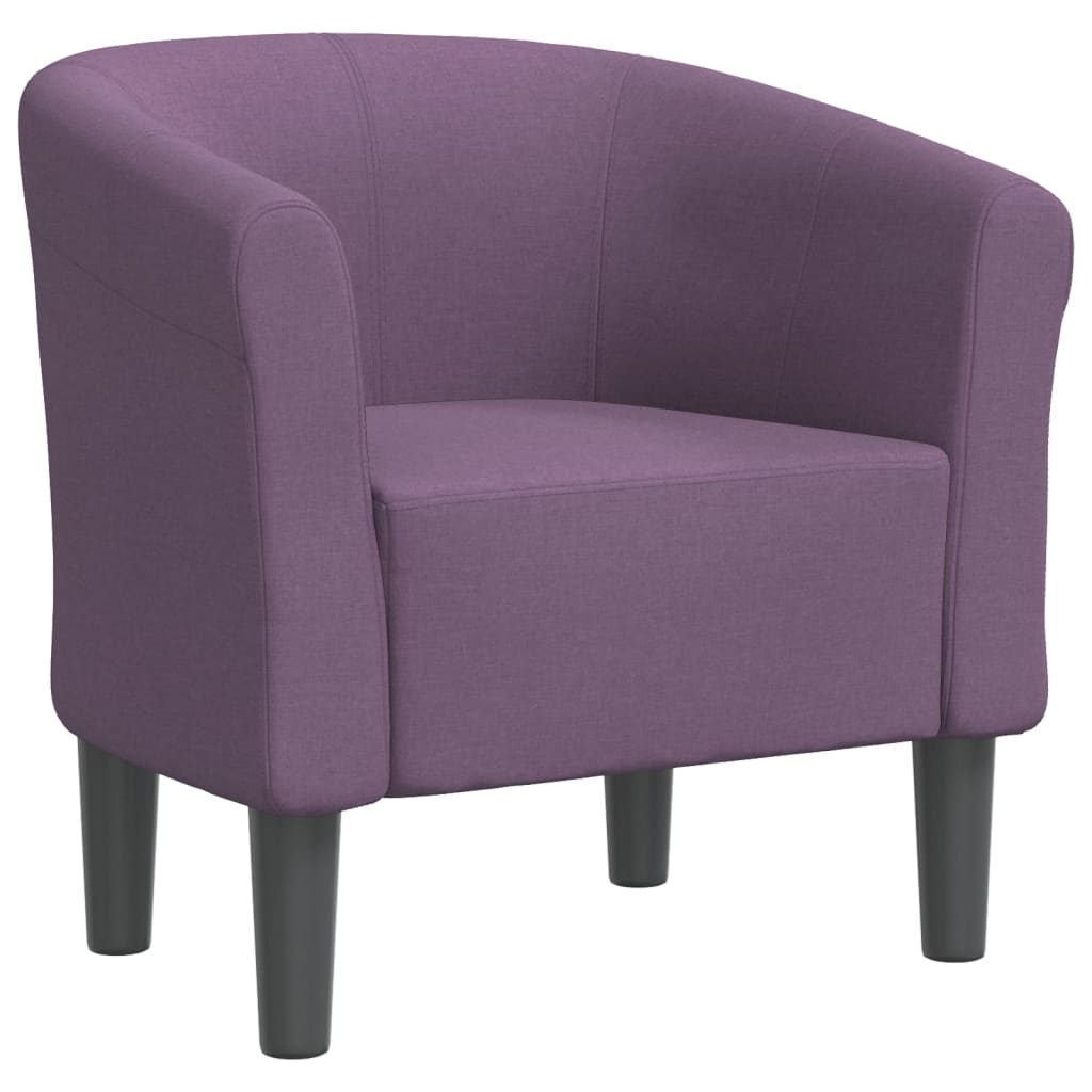 Vidaxl sillón de tela morado