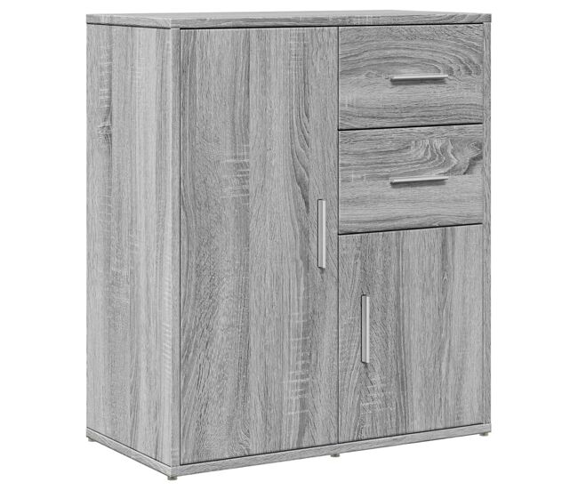 Vidaxl aparador de madera de ingeniería gris sonoma 60x31x70 cm