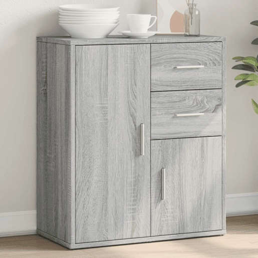 vidaXL Aparador 60x31x70 cm derivados de madeira cinzento sonoma