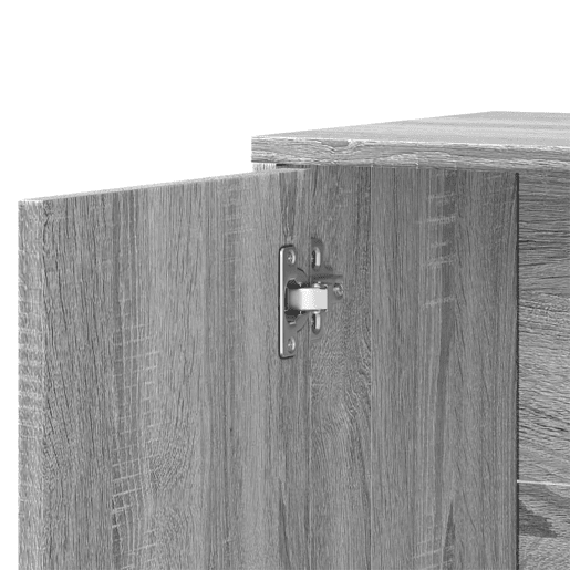 vidaXL Aparador 60x31x70 cm derivados de madeira cinzento sonoma