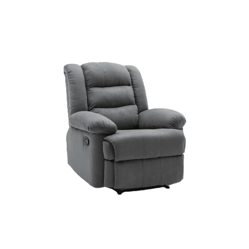 Poltrona de relaxamento Buckingham - 85 x 93 x 100 cm - Cinza claro