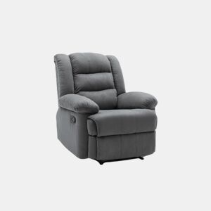 Poltrona de relaxamento Buckingham - 85 x 93 x 100 cm - Cinza claro