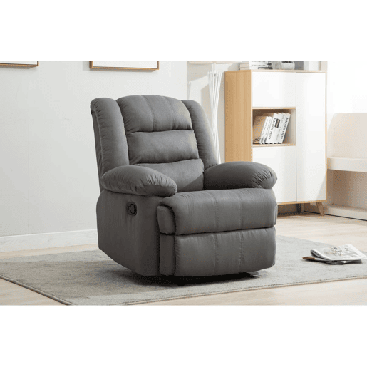 Poltrona de relaxamento Buckingham - 85 x 93 x 100 cm - Cinza claro