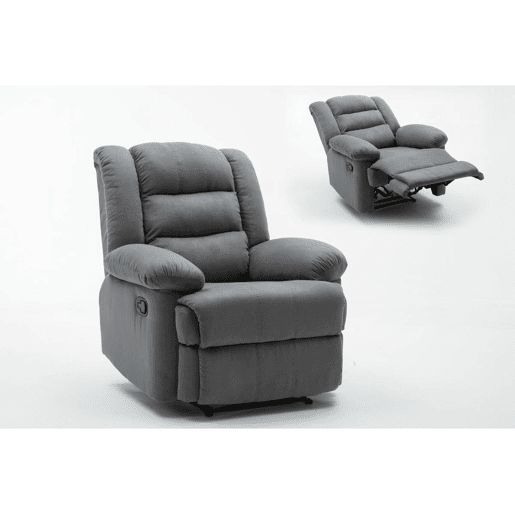 Poltrona de relaxamento Buckingham - 85 x 93 x 100 cm - Cinza claro