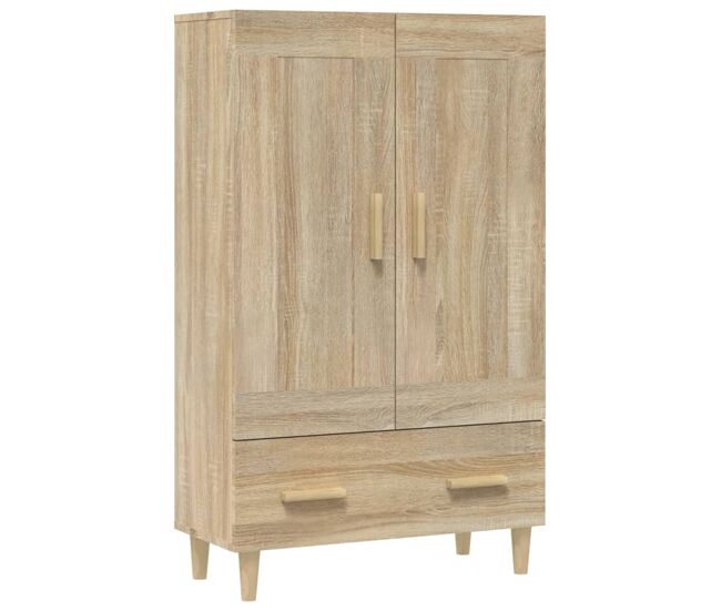 Vidaxl aparador madera contrachapada color roble sonoma 70x31x115 cm