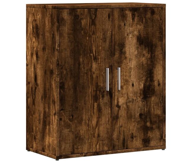Vidaxl aparador de madera de ingeniería roble ahumado 60x31x70 cm