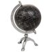 Globo terráqueo de plástico sobre base de aluminio Globo terráqueo de plástico sobre base de aluminio Negro
