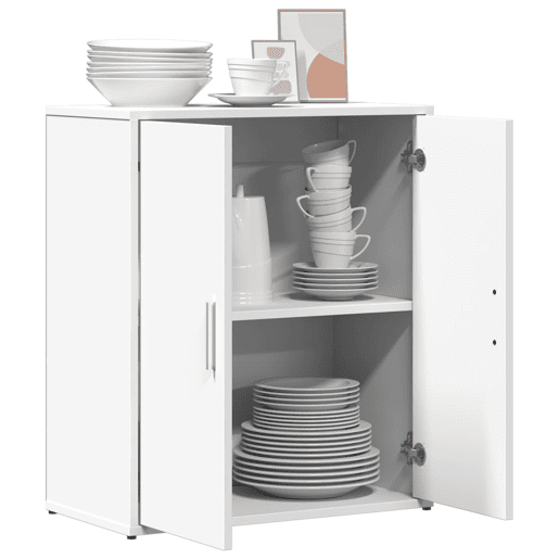 vidaXL Aparador 60x31x70 cm derivados de madeira branco