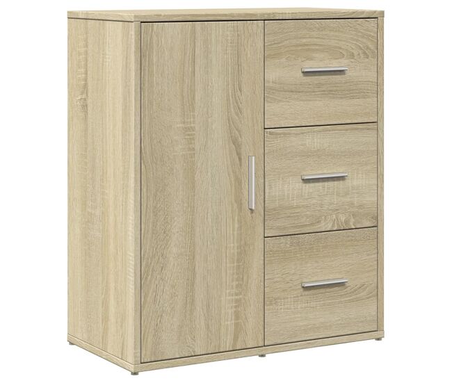 Vidaxl aparador de madera de ingeniería roble sonoma 60x31x70 cm