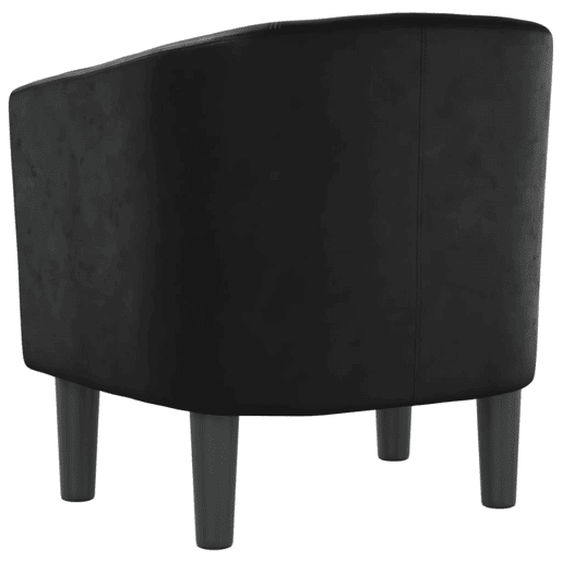 vidaXL Poltrona em couro artificial preto vidaXL Poltrona em couro artificial preto