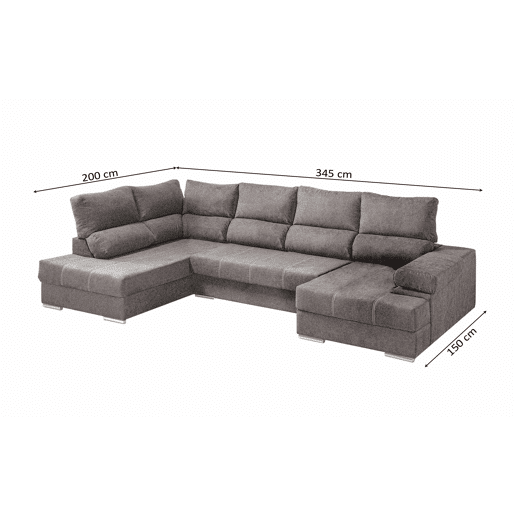 Mega Sofá Cama Chaise Longue Canto Itália Mega Sofá Cama Chaise Longue Canto Itália