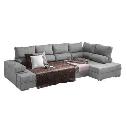 Mega Sofá Cama Chaise Longue Canto Itália