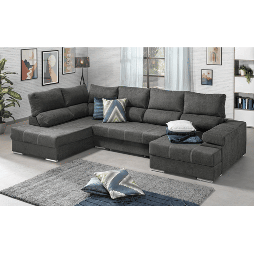 Mega Sofá Cama Chaise Longue Canto Itália