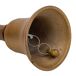 Campana de aluminio y mango de madera Campana de aluminio y mango de madera Marrón