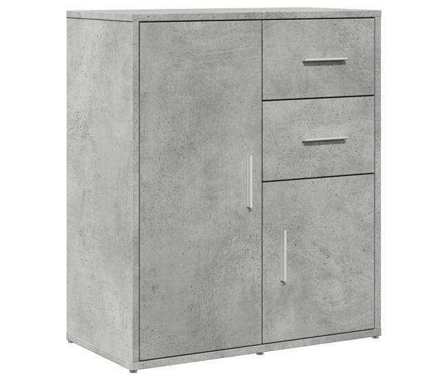 Vidaxl aparador de madera de ingeniería gris hormigón 60x31x70 cm