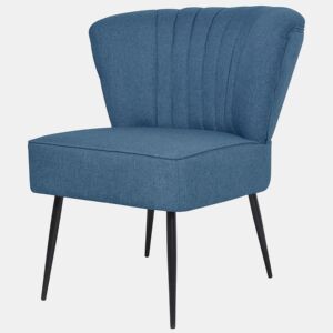 vidaXL Cadeira de cocktail tecido azul
