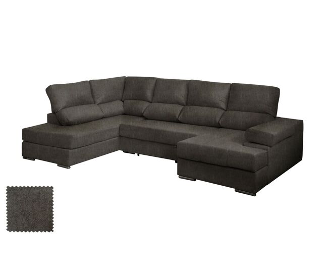 Mega sofa cama chaise longue rinconera italia 315cm