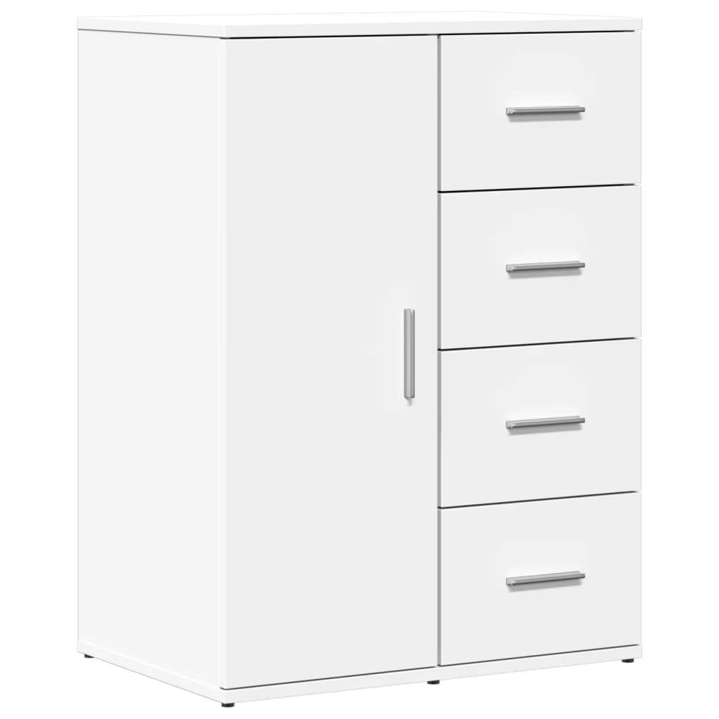Vidaxl aparador de madera de ingeniería blanco 59x39x80 cm