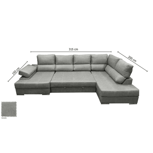 Mega Sofá Cama Chaise Longue Canto Itália Mega Sofá Cama Chaise Longue Canto Itália