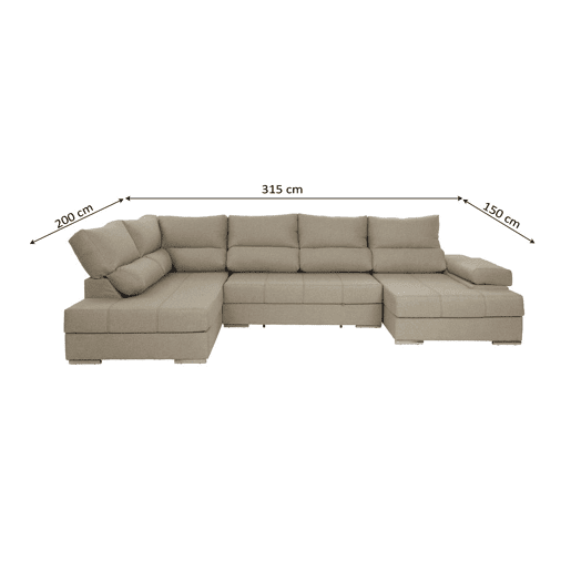 Mega Sofá Cama Chaise Longue Canto Itália Mega Sofá Cama Chaise Longue Canto Itália