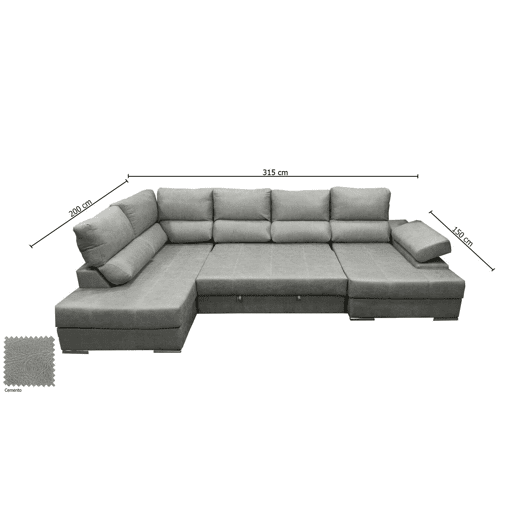 Mega Sofá Cama Chaise Longue Canto Itália Mega Sofá Cama Chaise Longue Canto Itália
