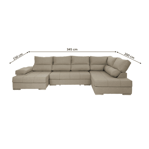 Mega Sofá Cama Chaise Longue Canto Itália Mega Sofá Cama Chaise Longue Canto Itália