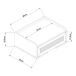 Estantería de pared Ljuredsø con cajón 40 Estantería de pared Ljuredsø con cajón 40 Blanco