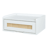 Prateleira de parede Ljuredsø com gaveta 40x30x16,5 cm - Branco en.casa