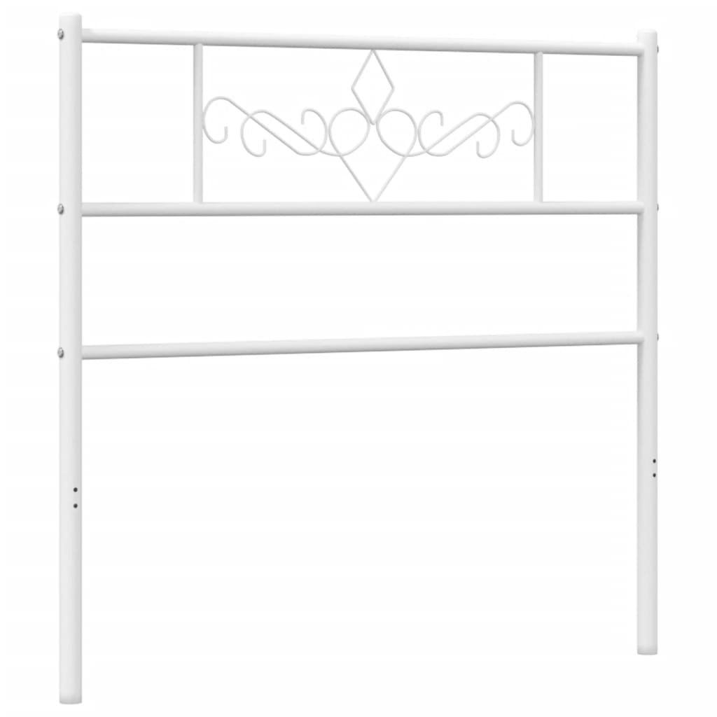 Vidaxl cabecero de metal blanco 75 cm