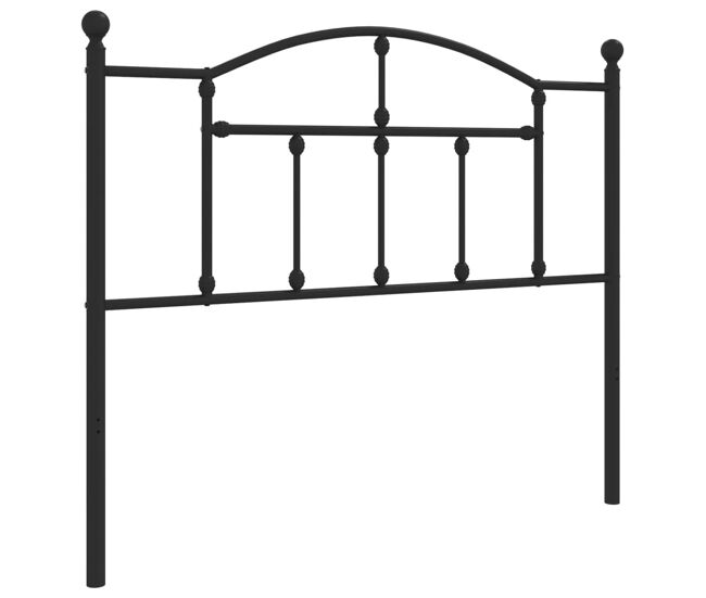 Vidaxl cabecero de metal negro 107 cm