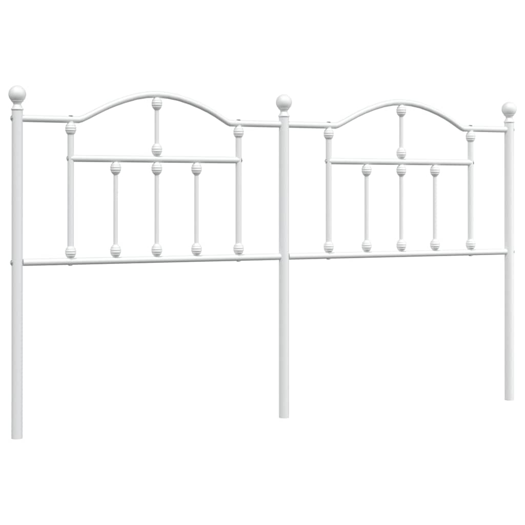 vidaxl cabecero de metal blanco 180 cm