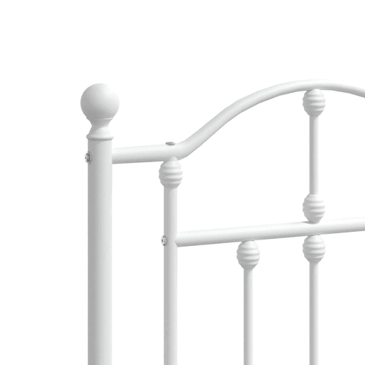 vidaXL Cabeceira de cama 180 cm metal branco vidaXL Cabeceira de cama 180 cm metal branco