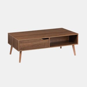 Mesa de centro vintage em madeira de nogueira, Nepal, Madeira de nogueira, 110x59x39 cm