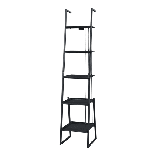 Conjunto de móveis 'Storfjord' 2 peças: 2x prateleiras metálicas para escadas - Preto en.casa