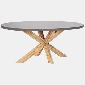 Mesa de refeição de jardim ORISTANO 190 cm 100 cm Betão Cinzento
