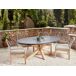 Beliani Mesa de jardín ORISTANO Beliani Mesa de jardín ORISTANO Gris/ Madera