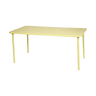 Mesa de jardim metálica de 6-8 lugares, Amelia 160cm, Amarelo, 160x90x72.5 cm
