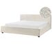 Beliani Cama Bouclé MIRANDE 209x231 Beliani Cama Bouclé MIRANDE 209x231 Crema