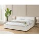 Beliani Cama Bouclé MIRANDE 209x231 Beliani Cama Bouclé MIRANDE 209x231 Crema