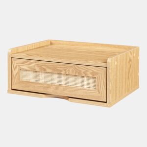 Prateleira de parede Ljuredsø com gaveta 40x30x16,5 cm - Efeito carvalho en.casa