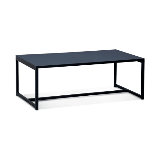 Mesa de centro metálica, Industrielle, Preto, 100x50x36 cm