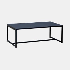 Mesa de centro metálica, Industrielle, Preto, 100x50x36 cm