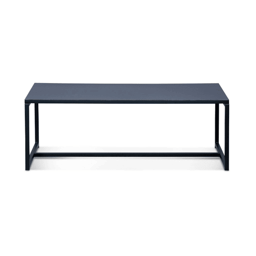 Mesa de centro metálica, Industrielle, Preto, 100x50x36 cm